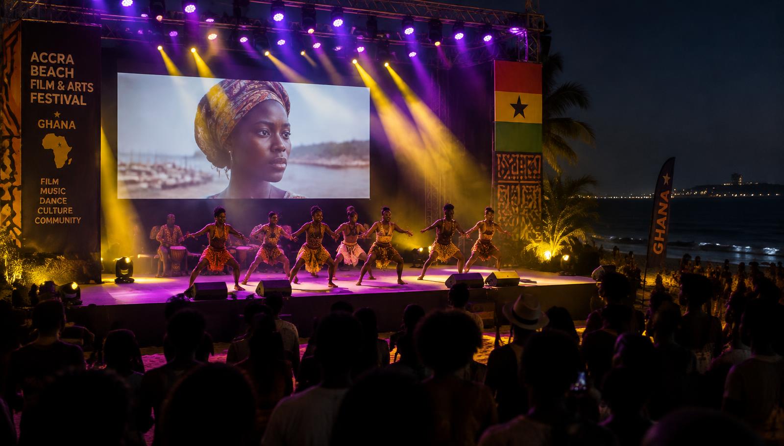 Kokrobite Dance & Film Festival stage